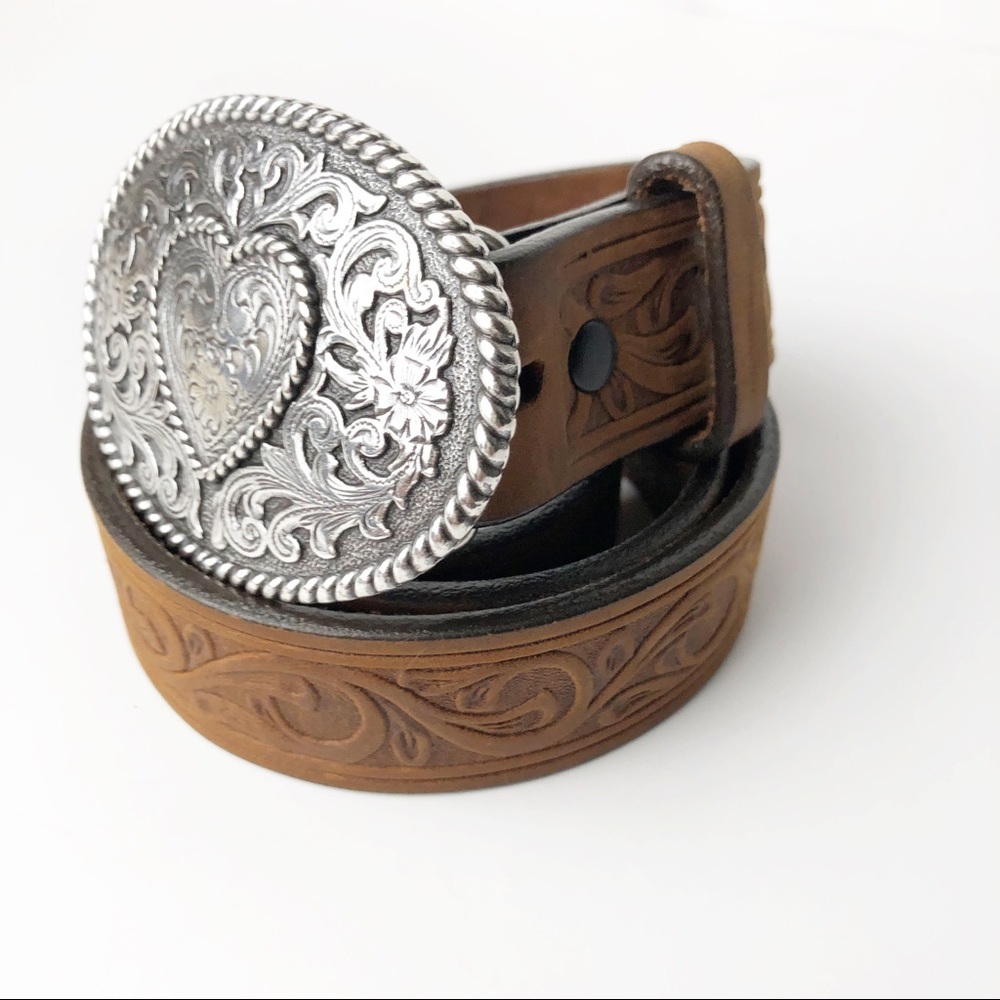 Justin Boots | Tooled Leather Belt